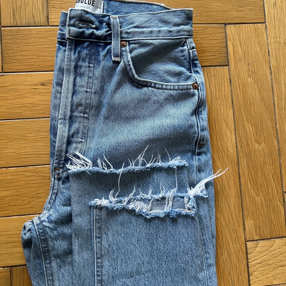 Agolde Riley Straight Cut High Rise Jeans - Picture 8 of 8